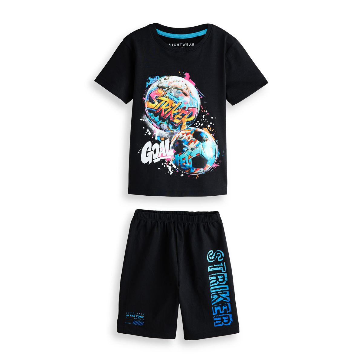 Pyjama short, lot de 2 football multicolore, NEXT