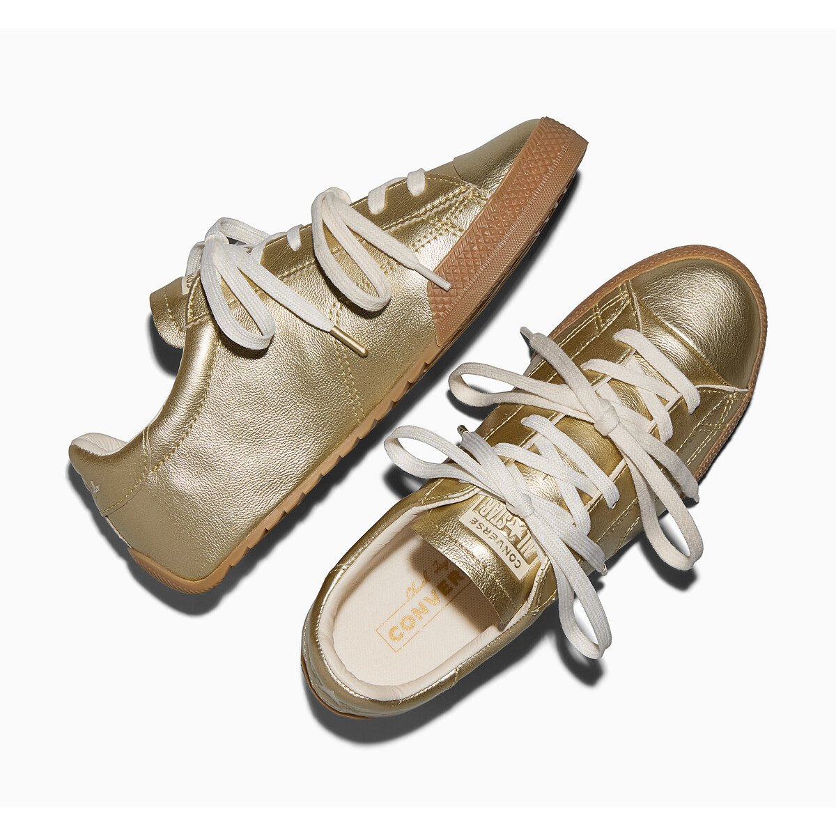Baskets CHUCK TAYLOR LO METALLIC LEATHER or, CONVERSE