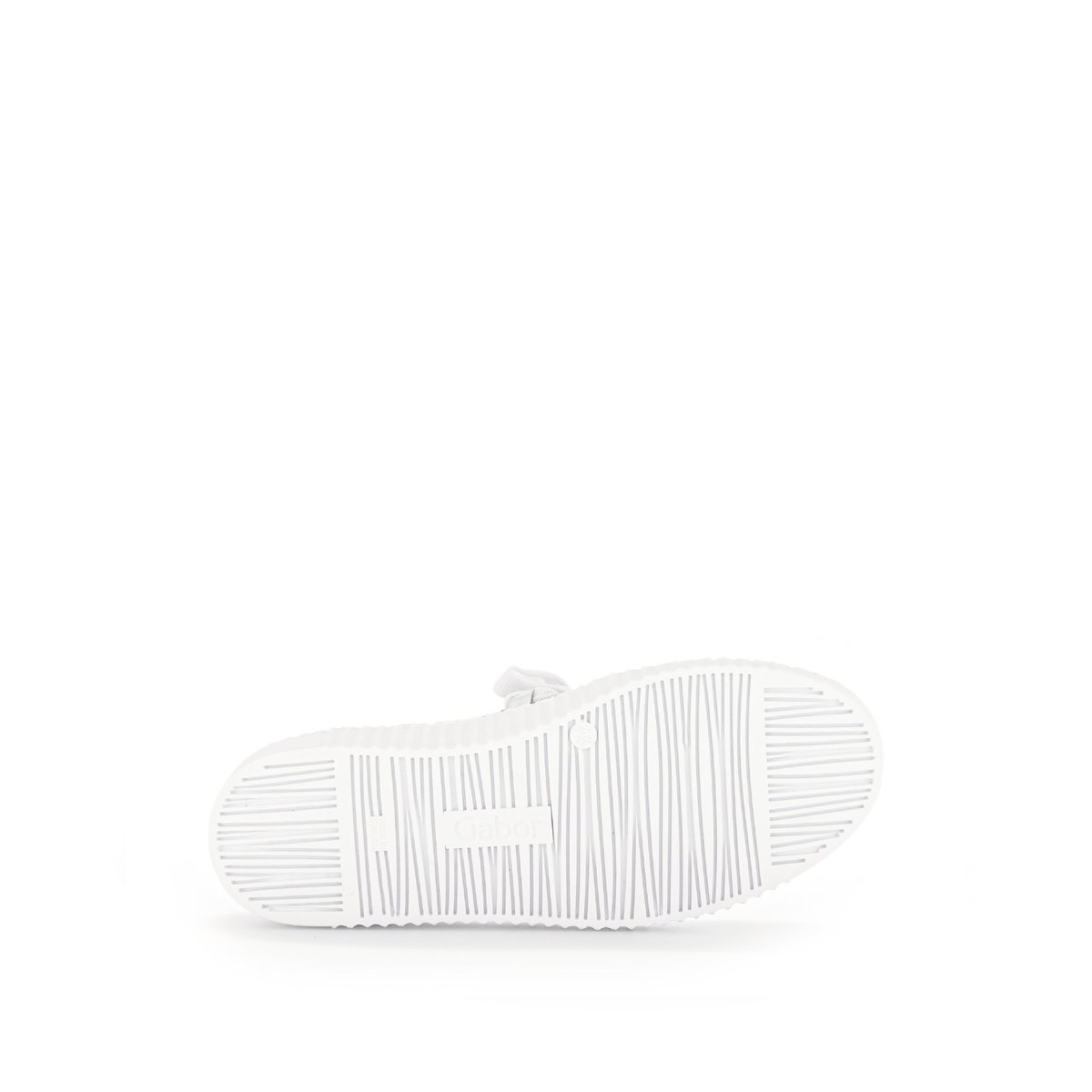Baskets en cuir à talon plat blanc, GABOR