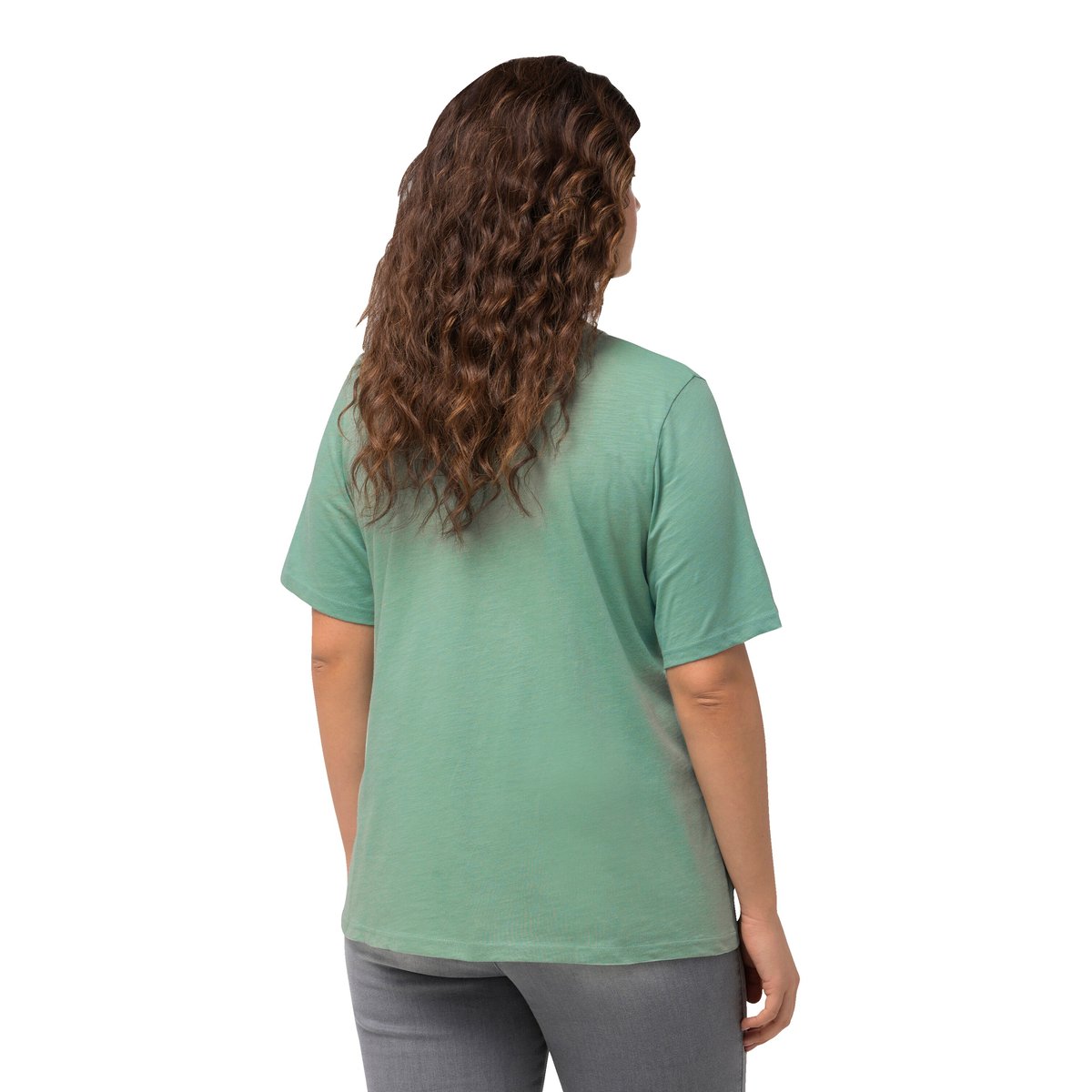T-shirt à perles et motif ananas vert clair, ULLA POPKEN