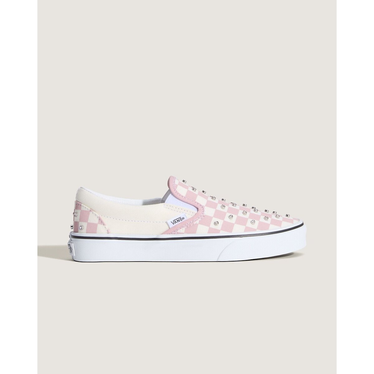 Baskets avec strass, CLASSIC SLIP-ON blanc/rose, VANS