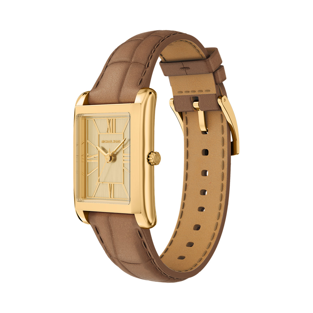 Montre Analogique  ESSEX doré doré marron, MICHAEL KORS