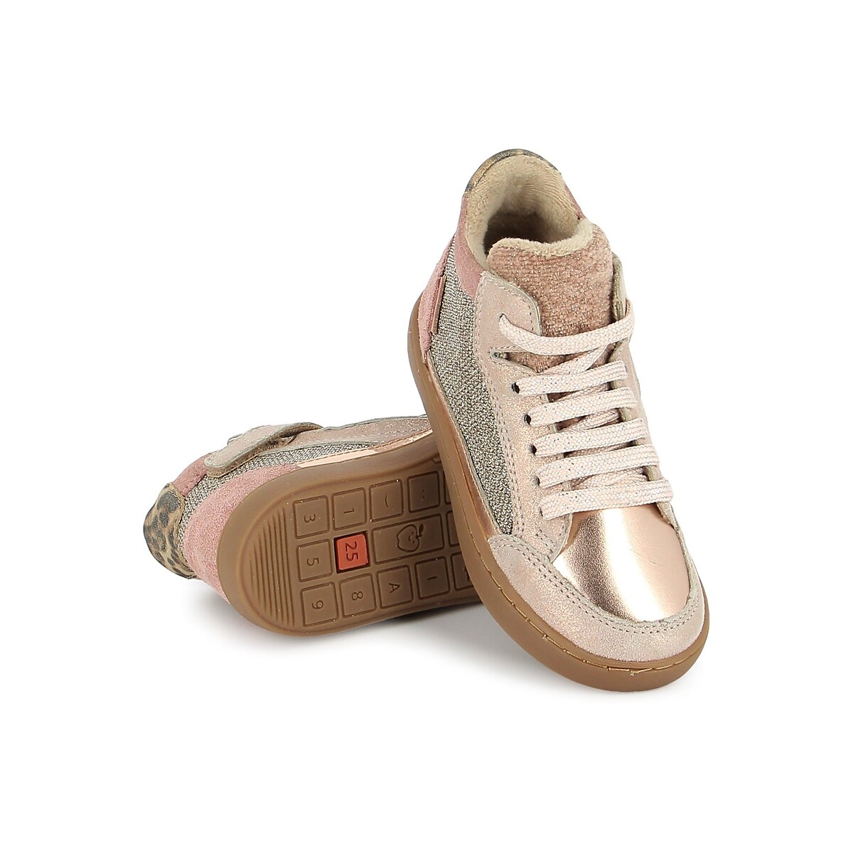 Sneakers met rits en voering, PLAY CONNECT FUR roze, SHOO POM