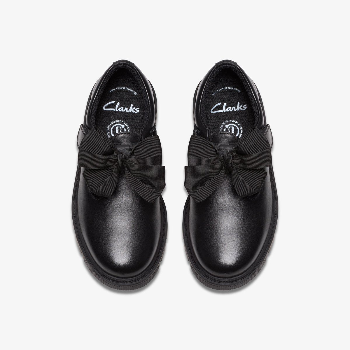 Derbies Cuir Coupe Large LORCAM HOPE K noir, CLARKS
