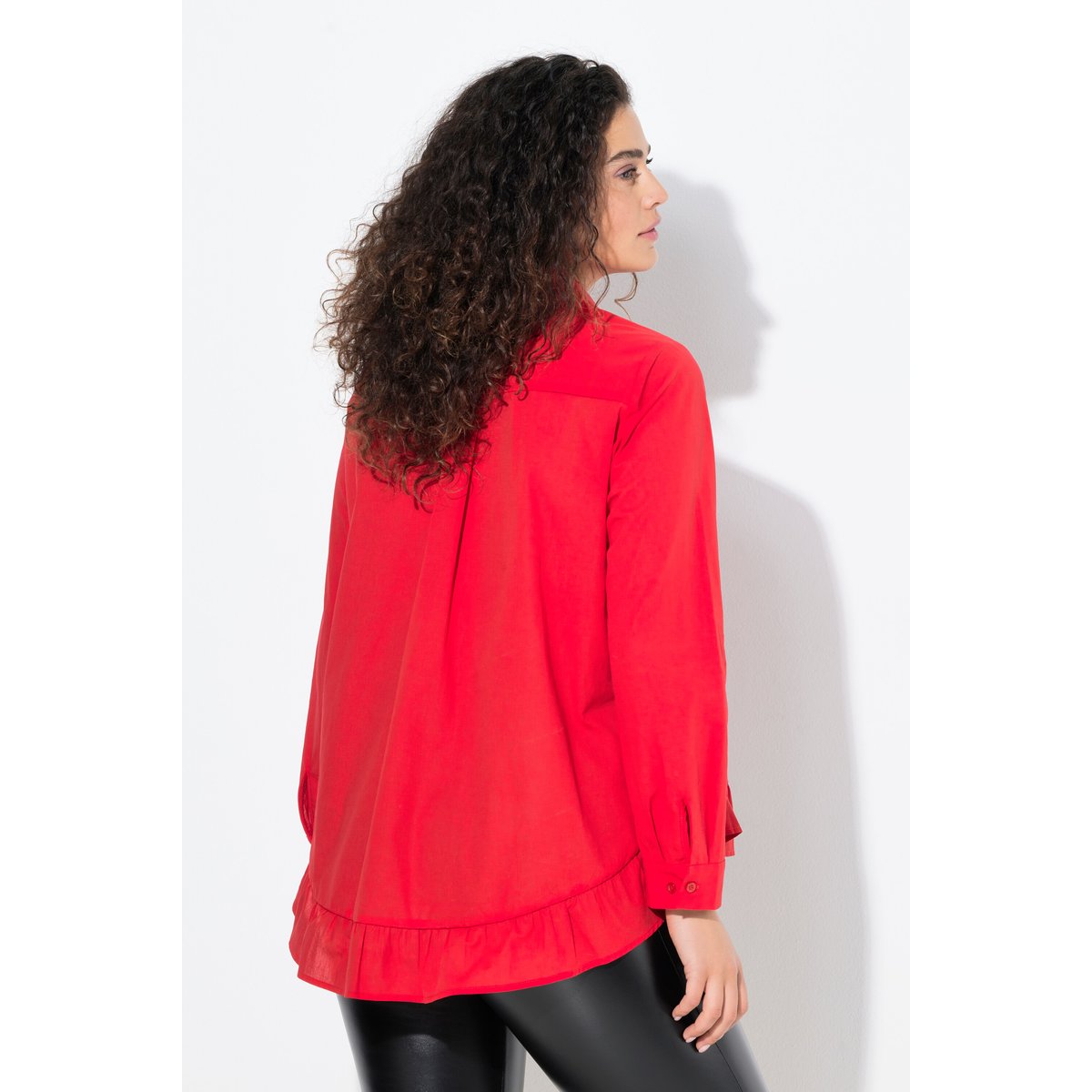 Chemisier évasé à col chemise et manches litchi, ULLA POPKEN
