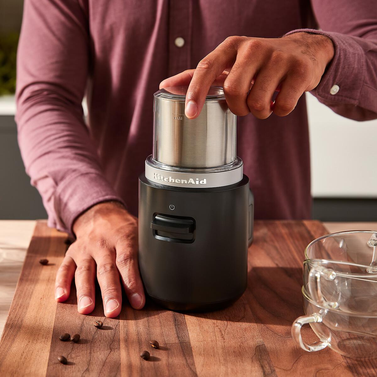 Go Cordless Coffee Grinder & Battery - 5KBGR111 black, KITCHENAID