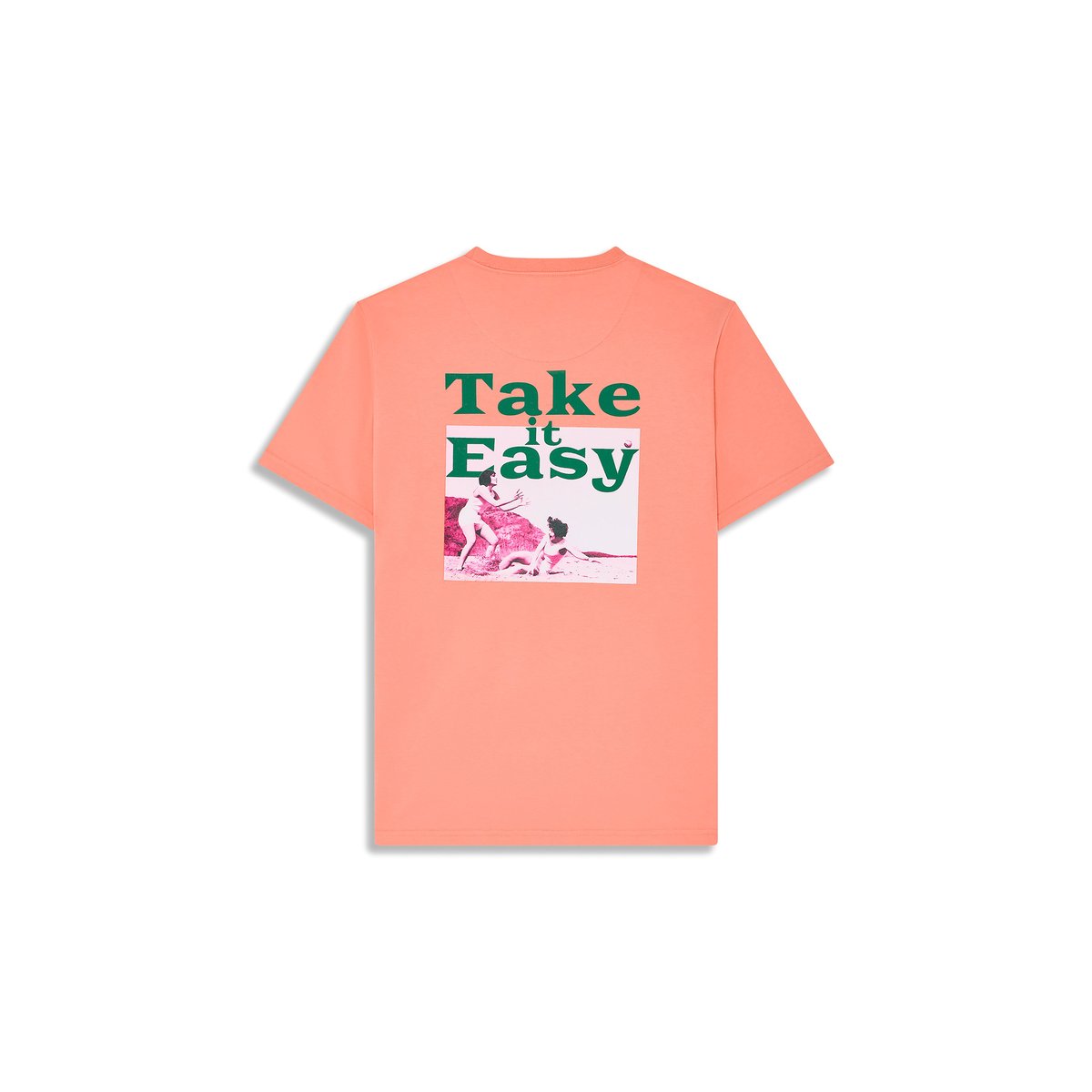 T-shirt col rond EASY MAPS rose, REDSKINS