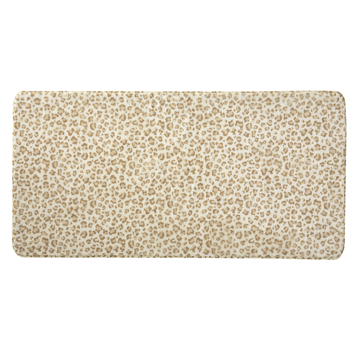 Tapis de bain léopard antidérapant LEOPARD marron, GUY LEVASSEUR