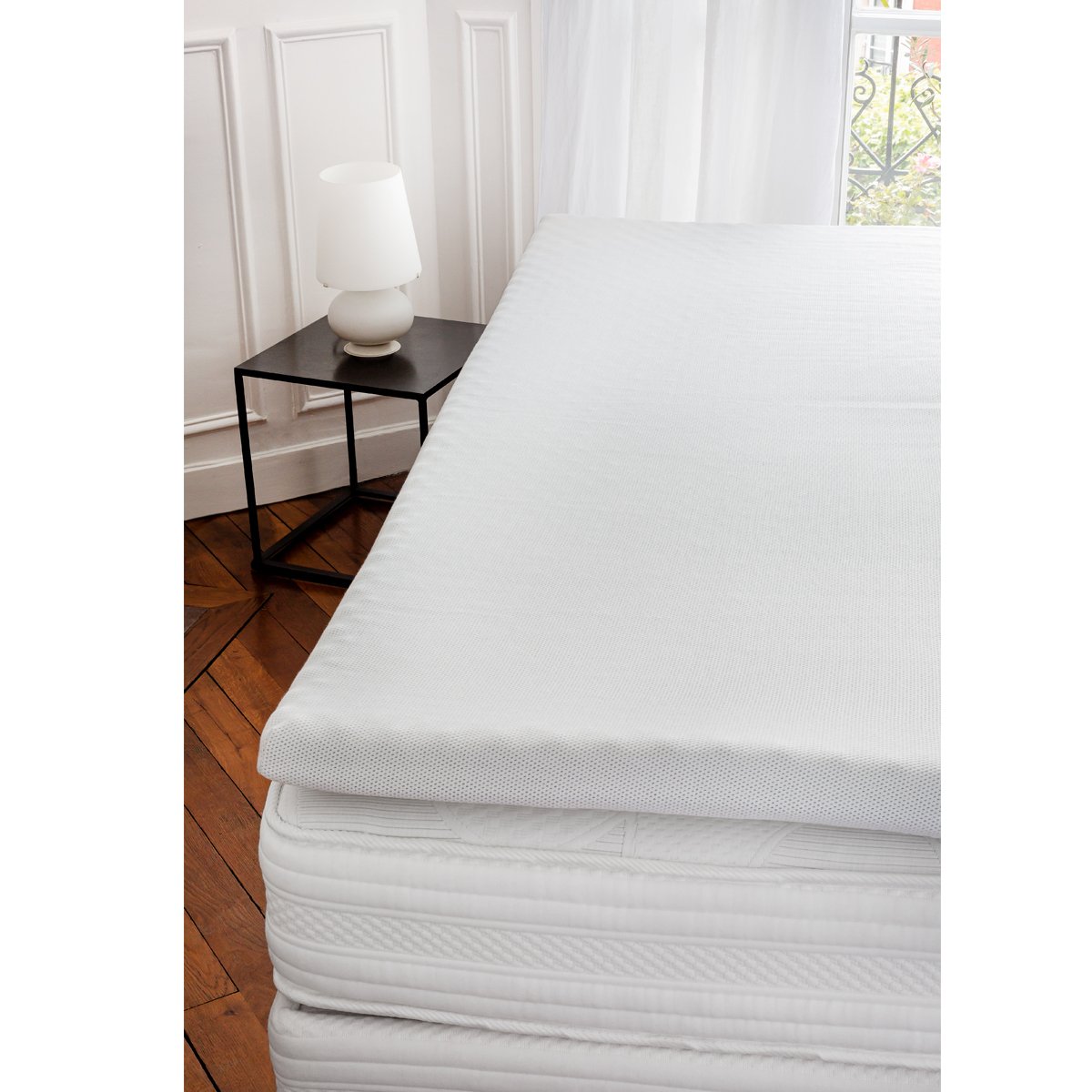 Surmatelas profilé et déhoussable blanc, TOISON D OR