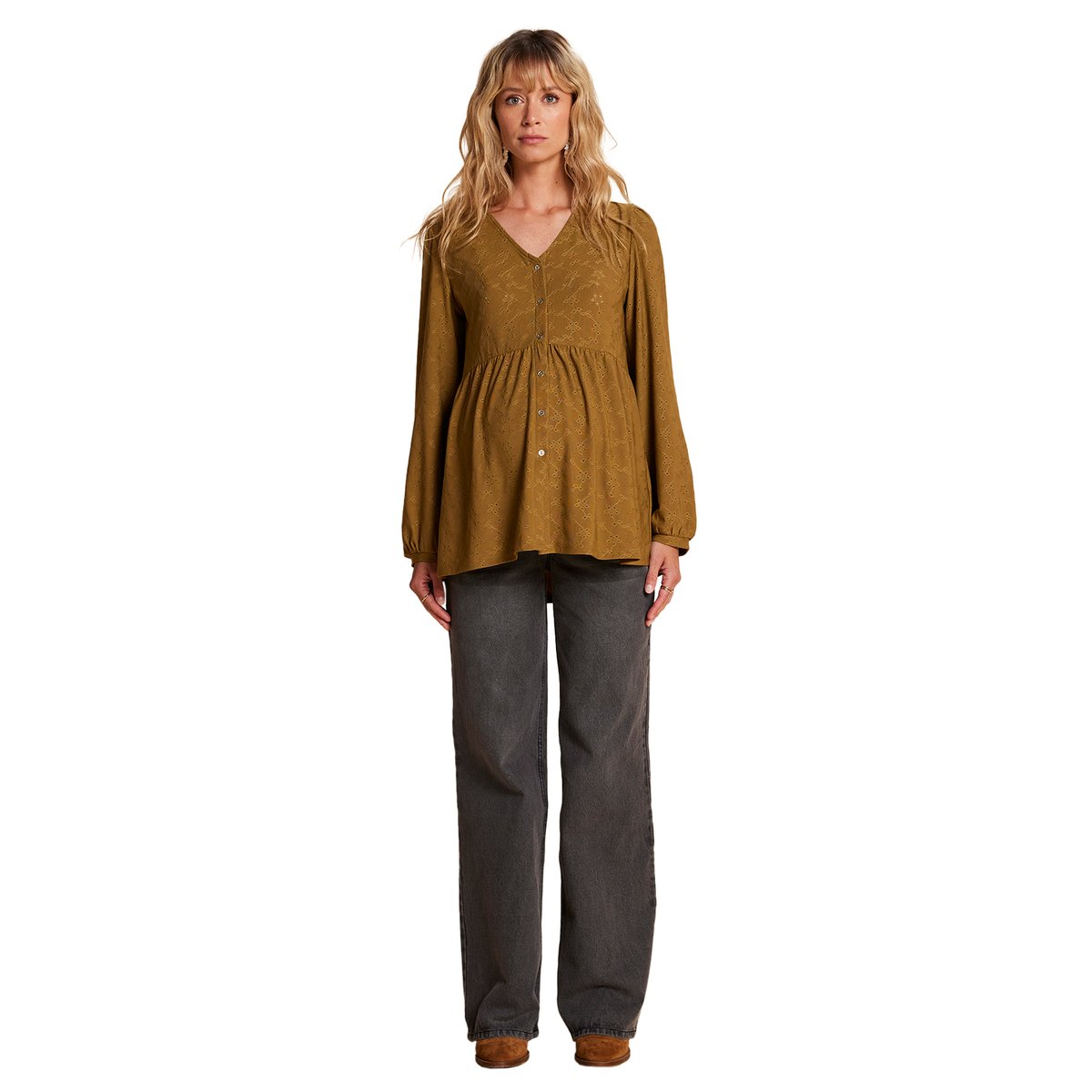 Tee-shirt blouse grossesse olive, ENVIE DE FRAISE