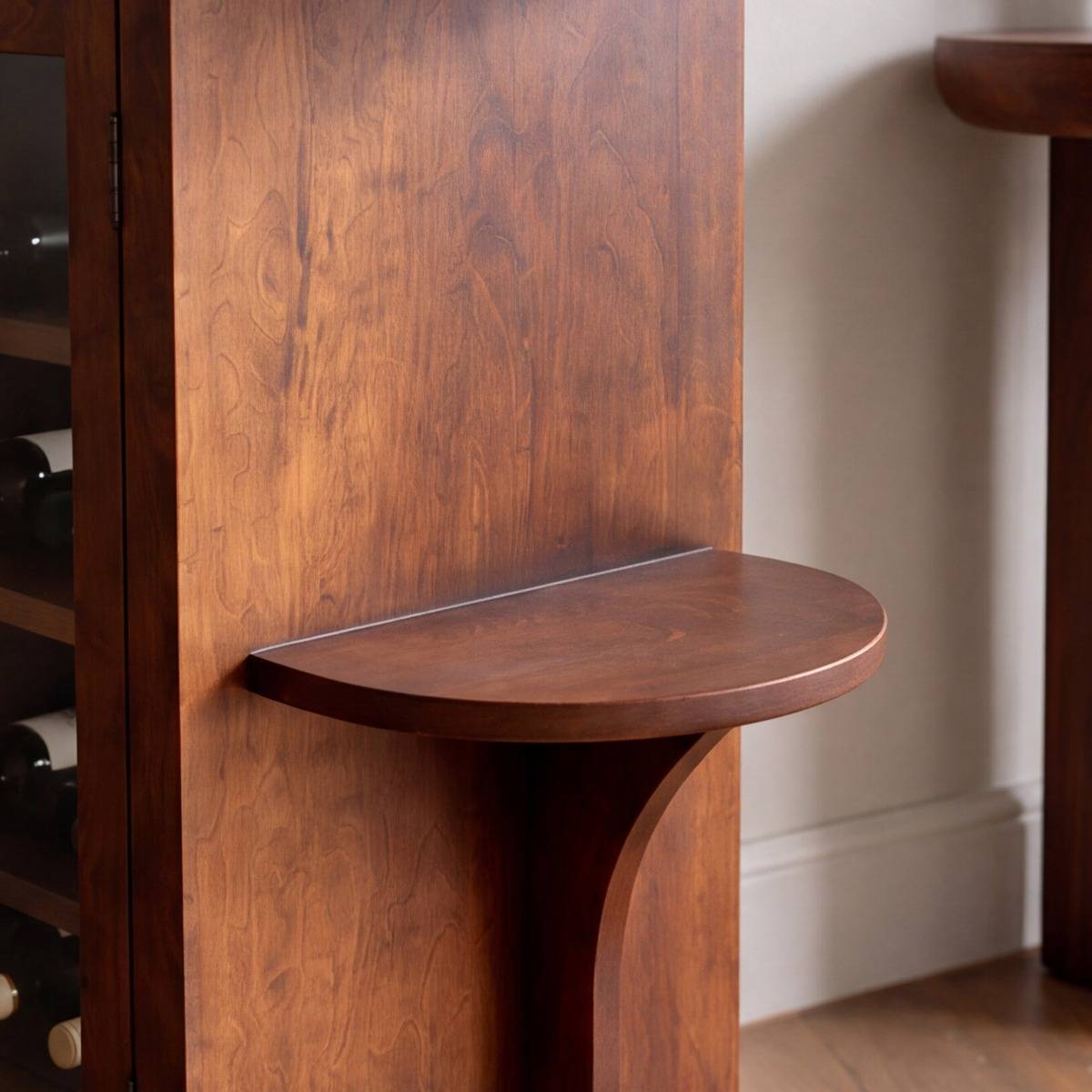 Meuble bar en bois de manguier NAREK bois foncé, MADE IN MEUBLES