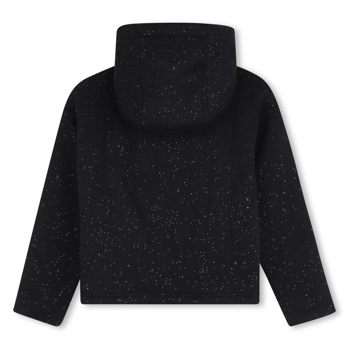Cardigan à capuche noir argent, KARL LAGERFELD KIDS