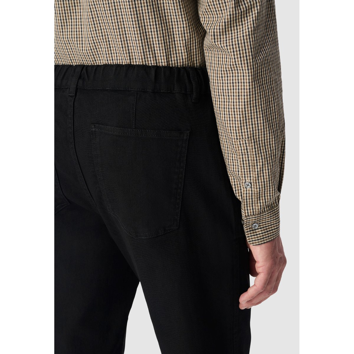 Jean taille élastiquée HAROLD noir, IKKS