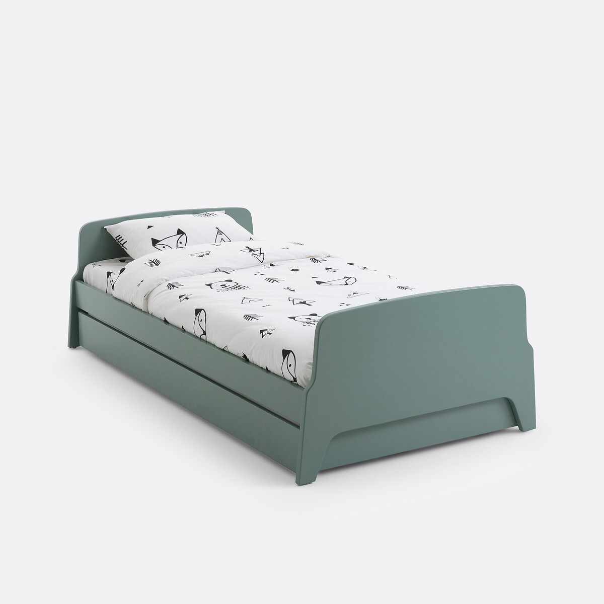 Tiroir lit style rétro vintage, 1 personne, Adil vert de gris, LA REDOUTE INTERIEURS