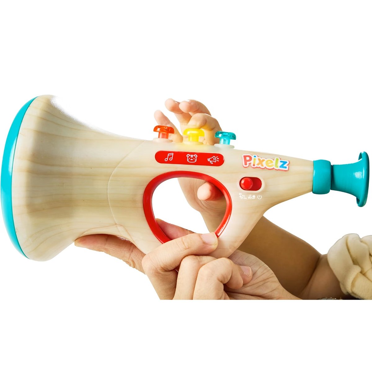 Trompette pixel interactif turquoise, HAPE TOYS