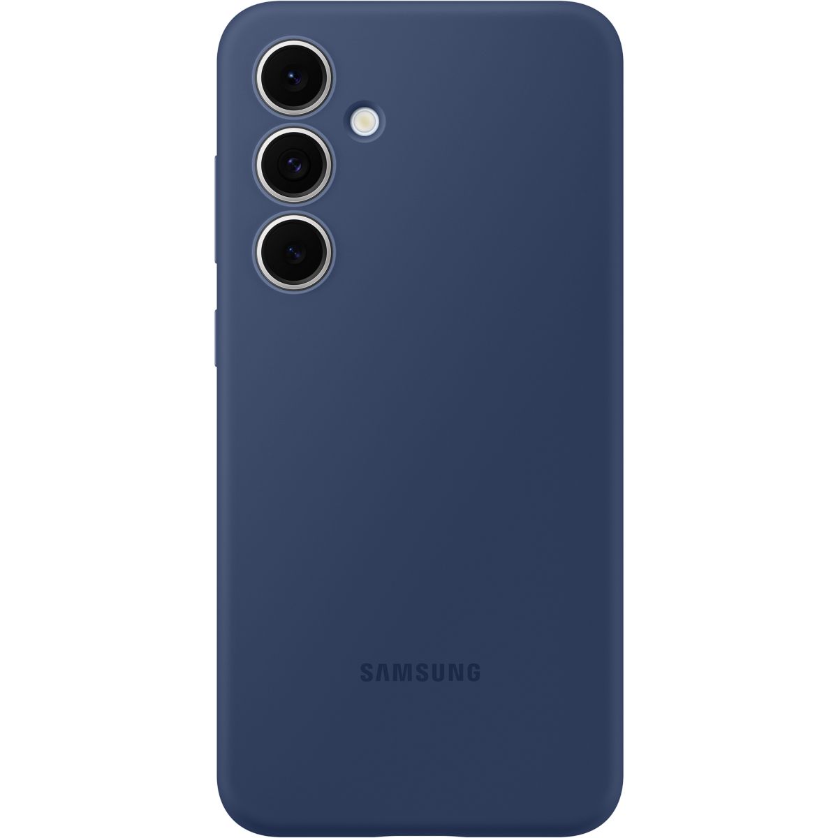 Coque Galaxy S24FE bleu silicone Bleu couleur unique, SAMSUNG