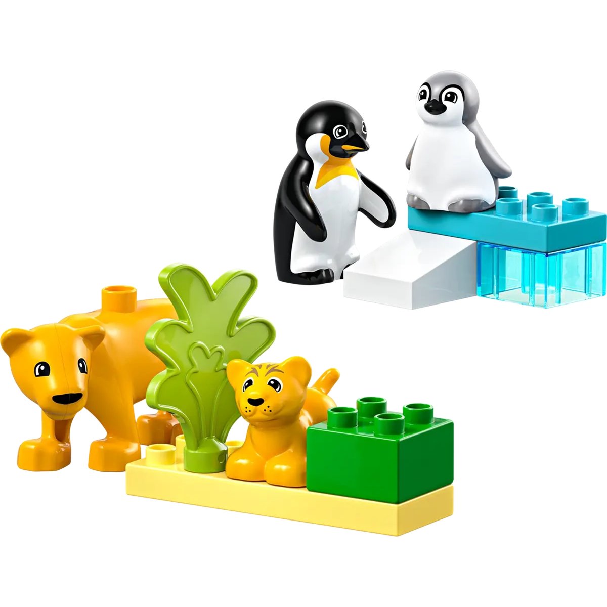 LEGO DUPLO - Familles d'animaux sauvages : pingouins et lions - 10442 multicolore, LEGO