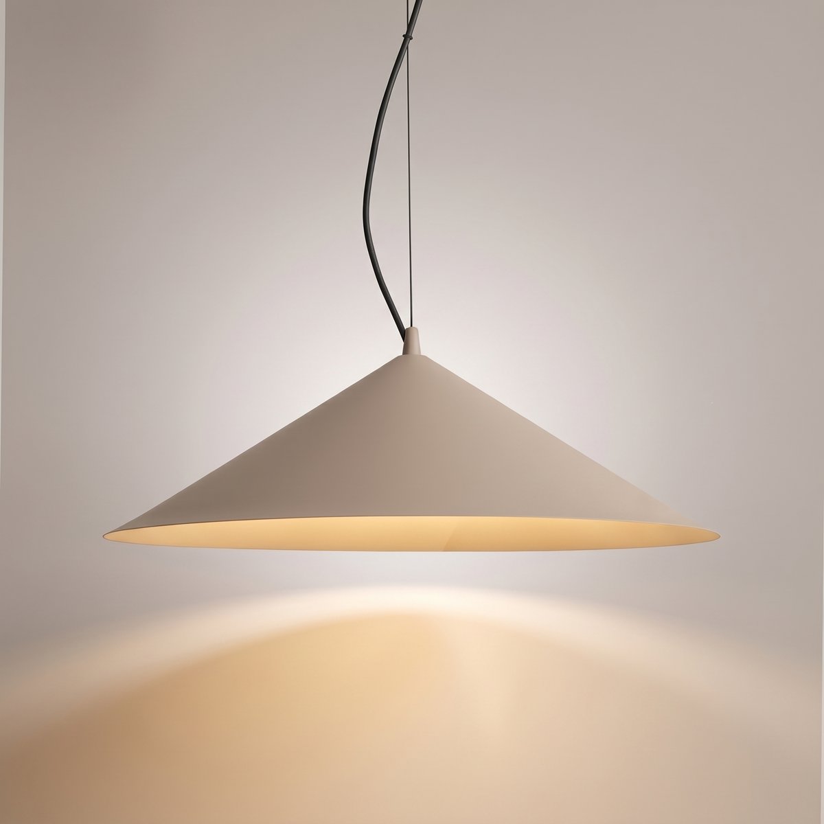 Suspension Acier Taupe LED 1 Fint taupe, EDEN