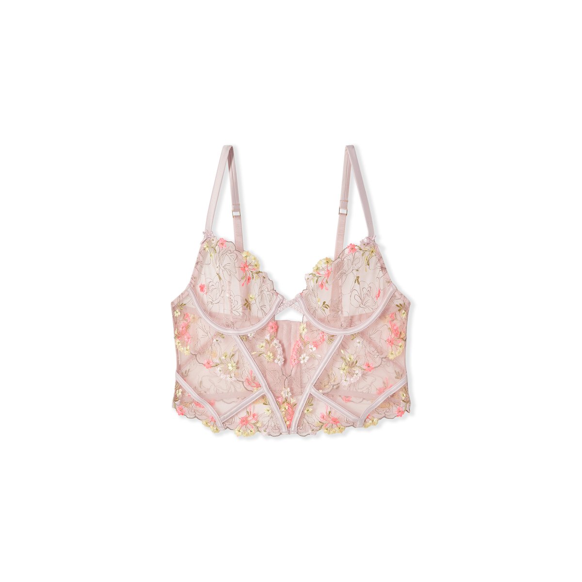 Soutien-gorge bustier en broderie PETUNIA multicolore, ETAM