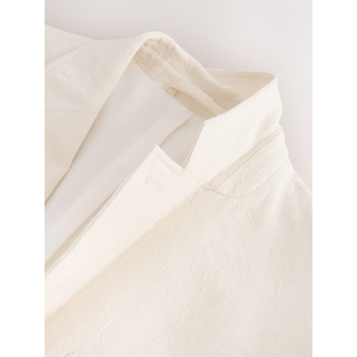 Veste de costume en coton tapisserie écru, NEXT