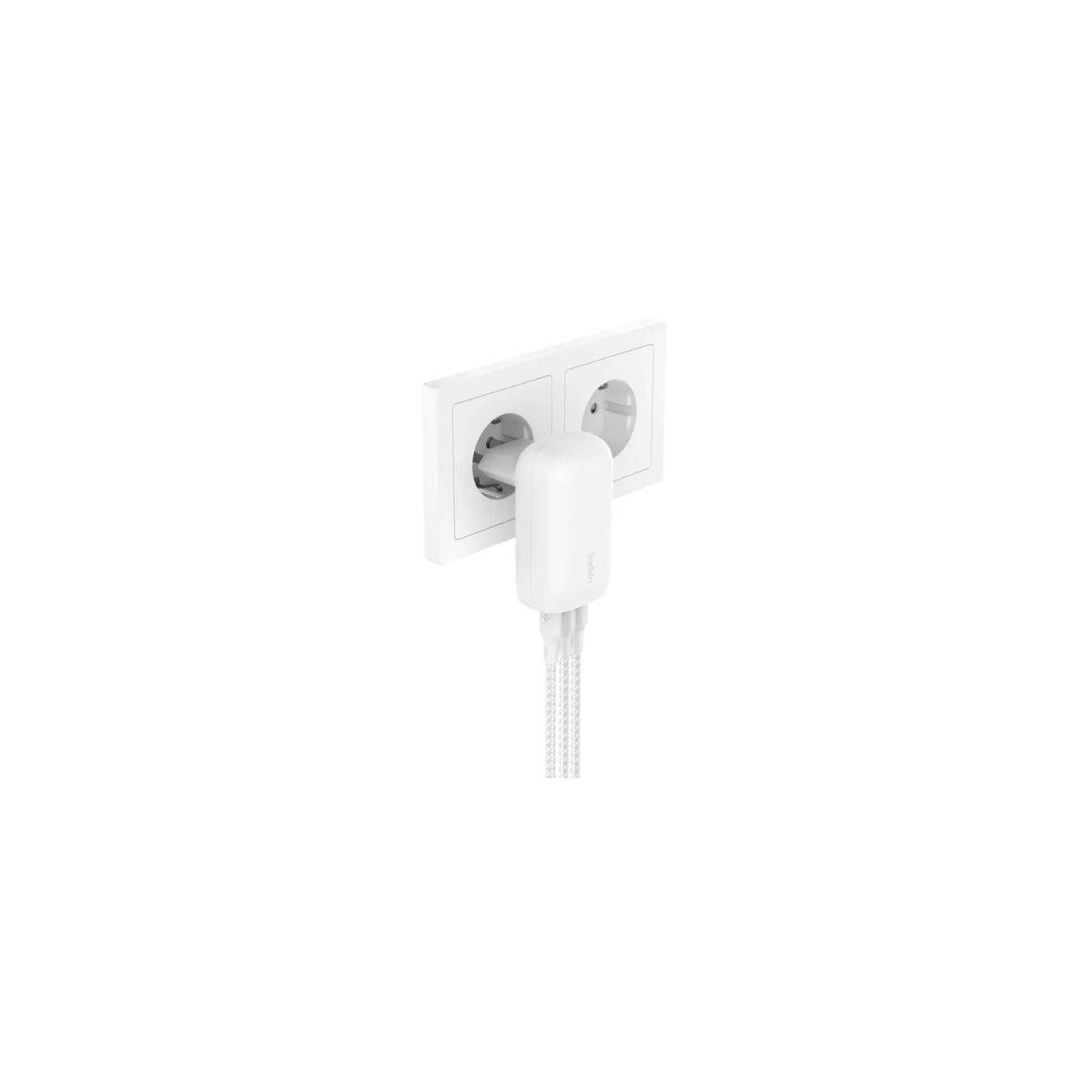 Chargeur ordinateur portable 67W x3 USB C PPS Technologie blanc couleur unique, BELKIN