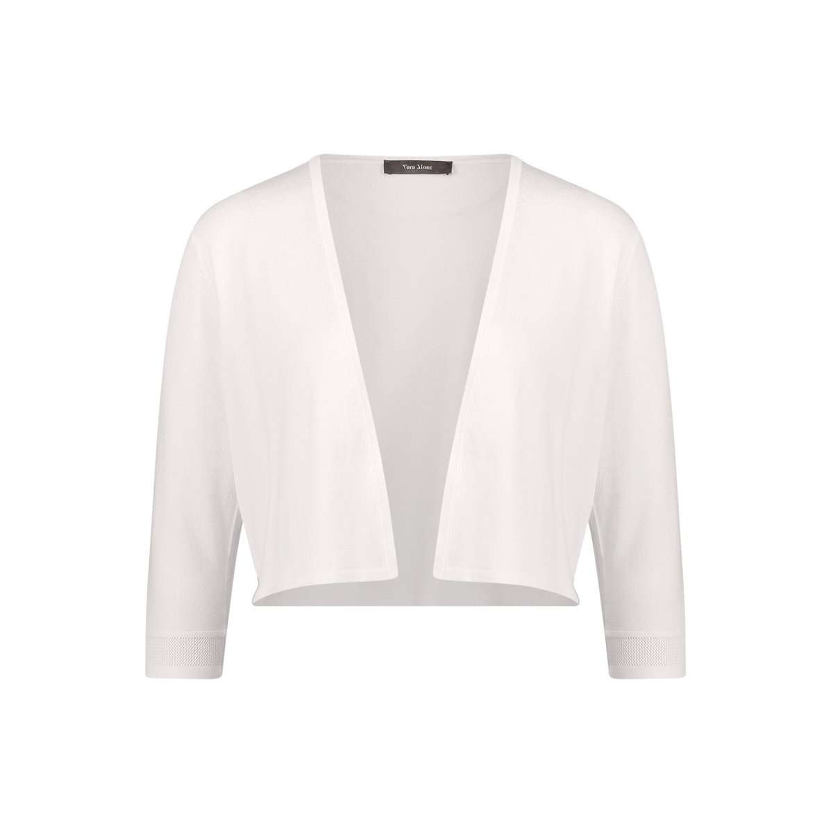 Cardigan en maille d'été à manches 3/4 blanc, VERA MONT