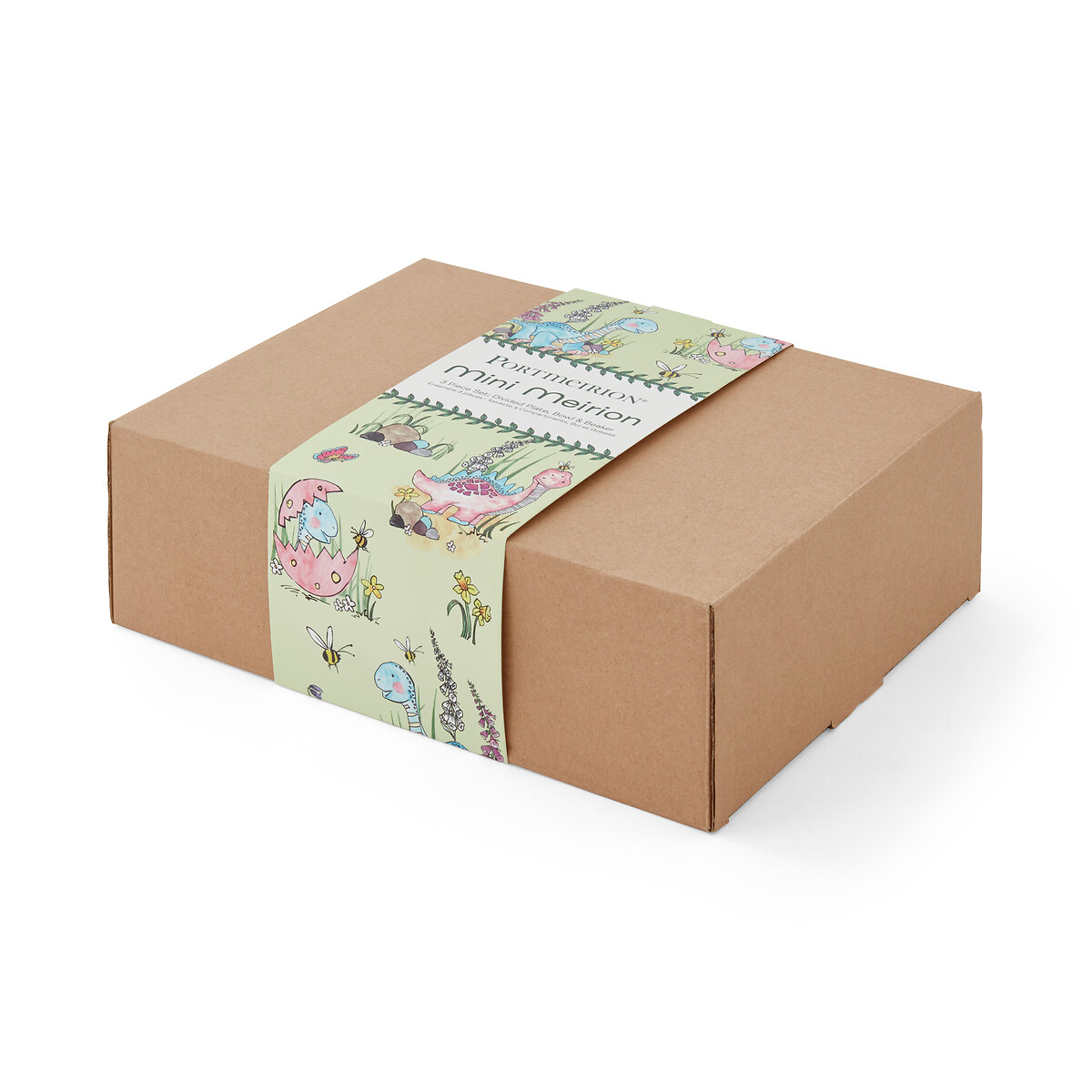 3-Piece Dinosaur Children's Dinner Set pink, PORTMEIRION