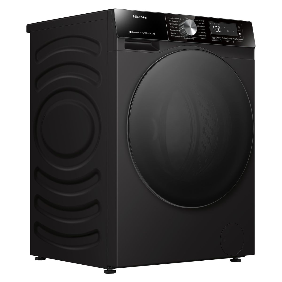 Lave linge hublot WF3S1243BB2 couleur unique, HISENSE