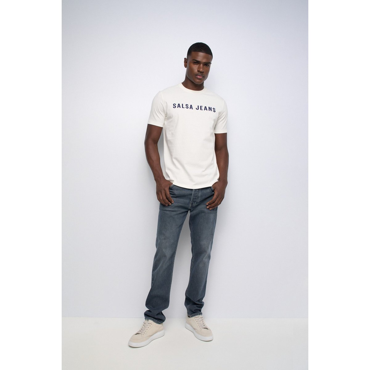 T-SHIRT AVEC BRANDING rose, SALSA JEANS