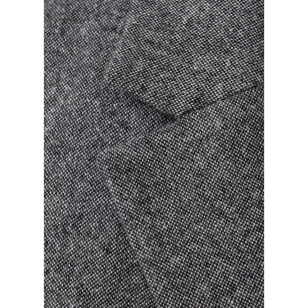 Blazer costume laine jaspée gris chiné moyen, MANGO