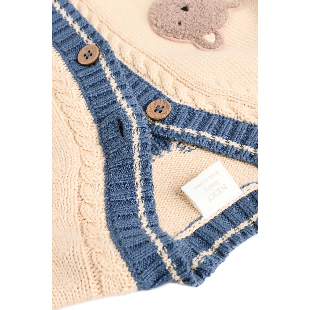 Cardigan 100 % coton ours varsity, NEXT