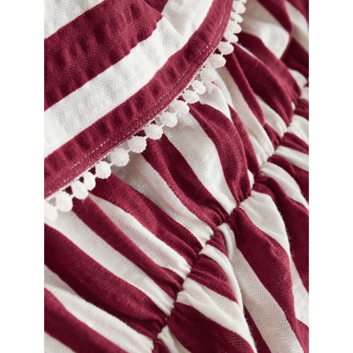 Robe bandeau en jersey à volants rouge, NEXT