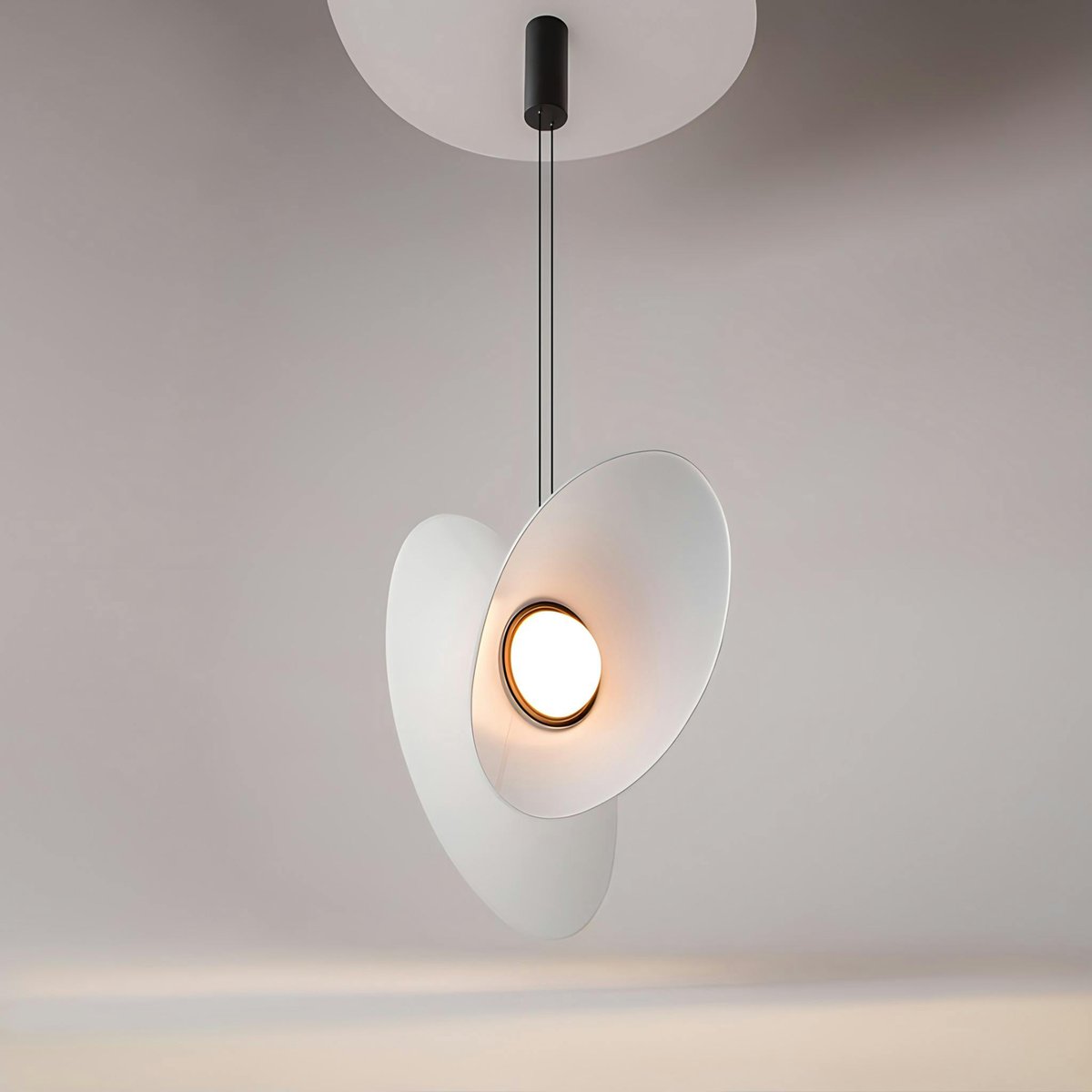 Suspendion design diabolo JUNO blanc, PIER IMPORT