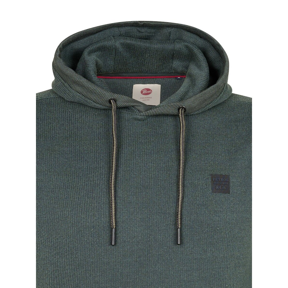 Felpa con cappuccio verde scuro, PETROL INDUSTRIES