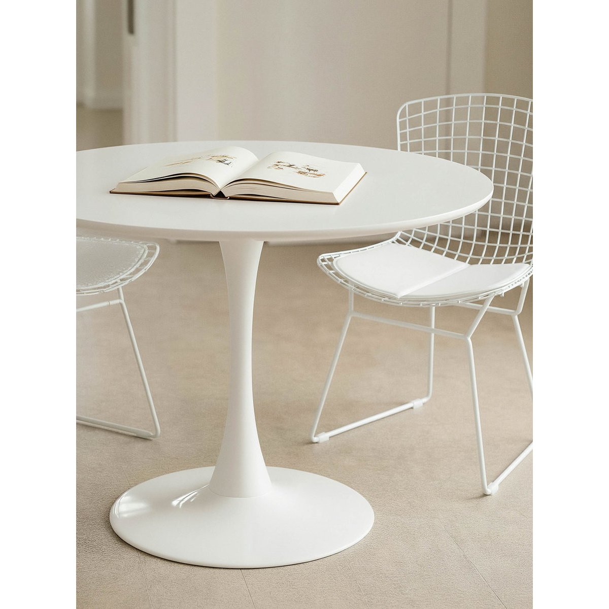 Table à manger Métal - DAYA blanc, KENAY