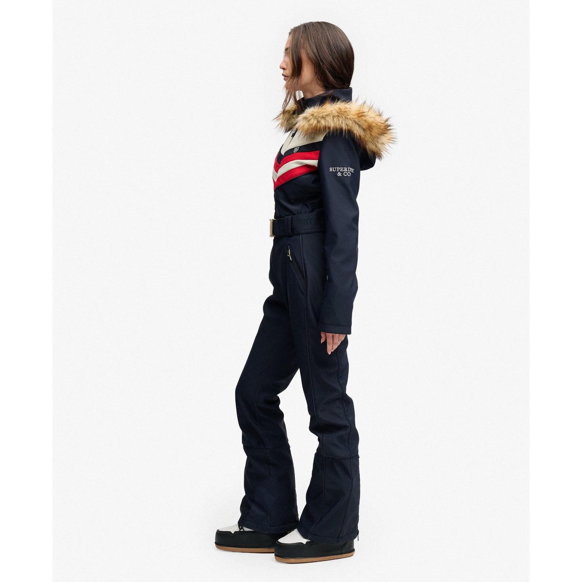 Combinaison de Ski Luxe Chevron Coupe Ajustée bleu marine intense, SUPERDRY