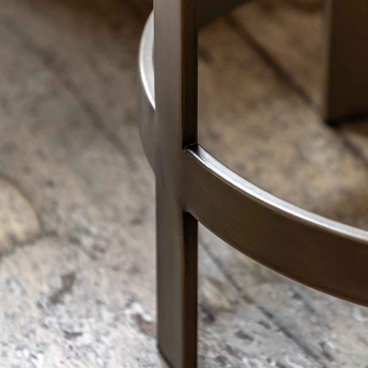 Monty Glass & Metal Side Table bronze, ÉDITÉ