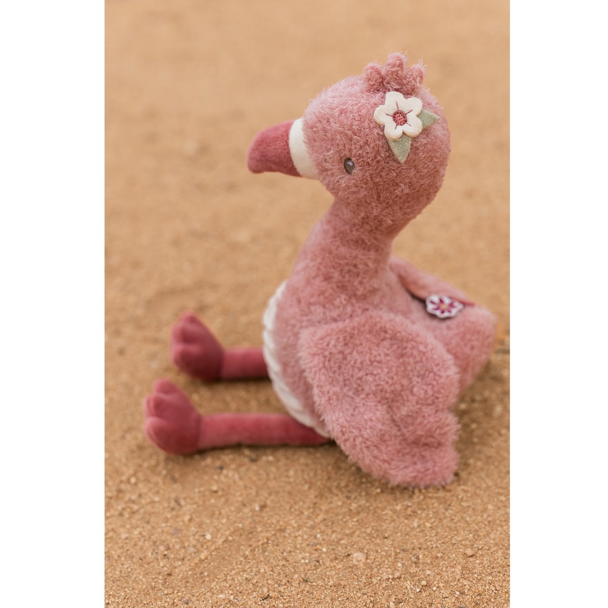 Peluche flamant rose SAFARI FRIENDS rose, LITTLE DUTCH