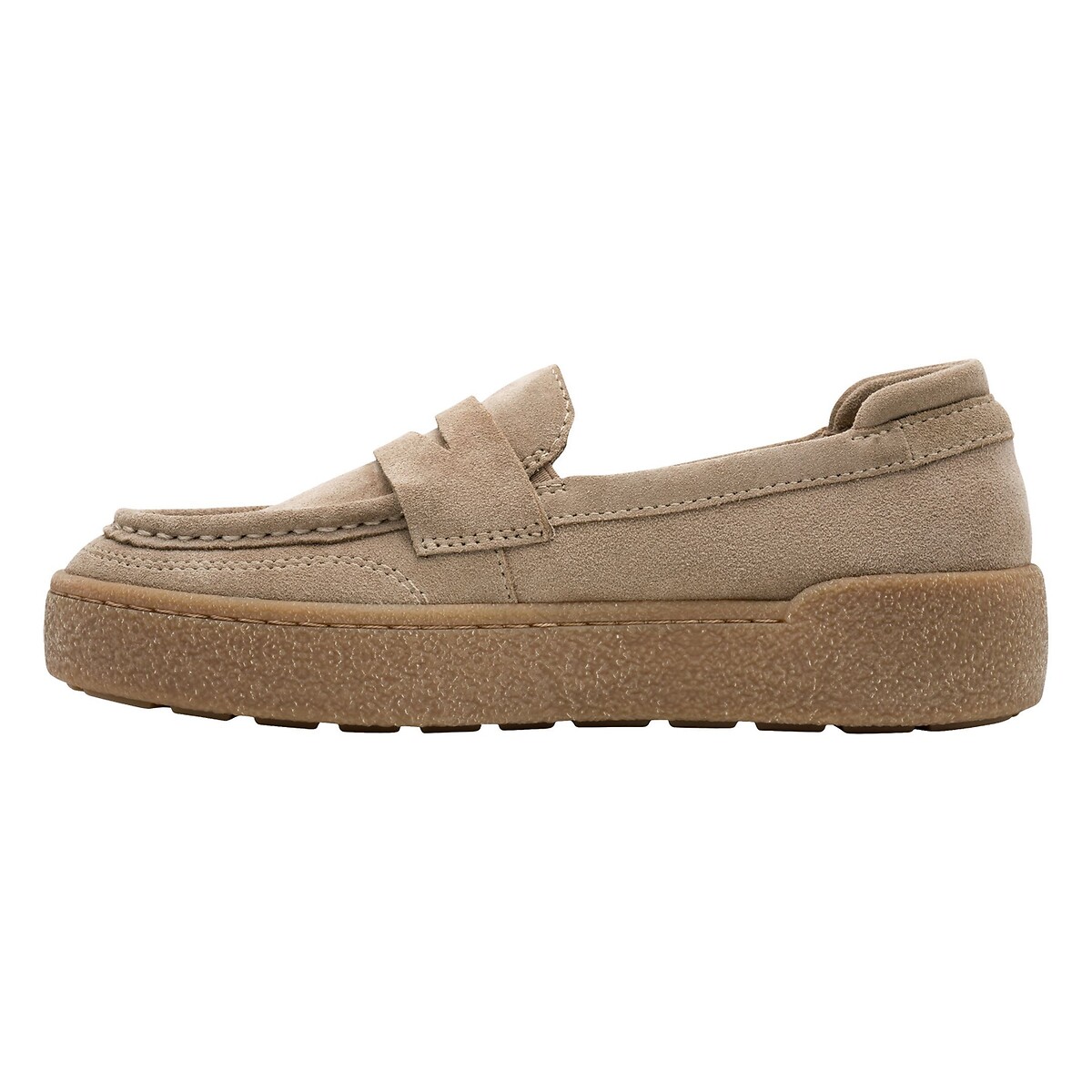 Mokassins "U Snake Moc I", Leder taupe , TAMARIS