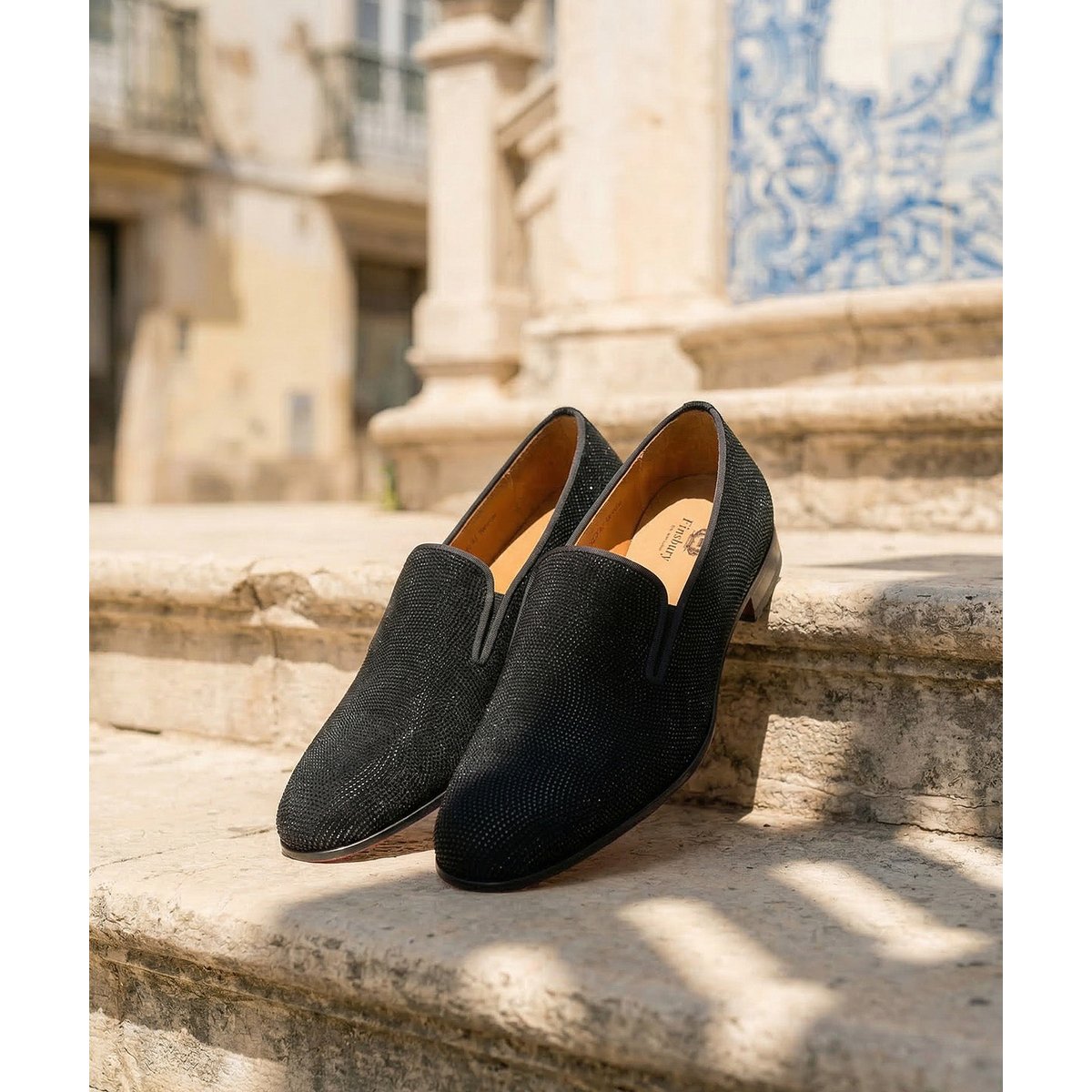 Mocassins daim BELEM noir, FINSBURY