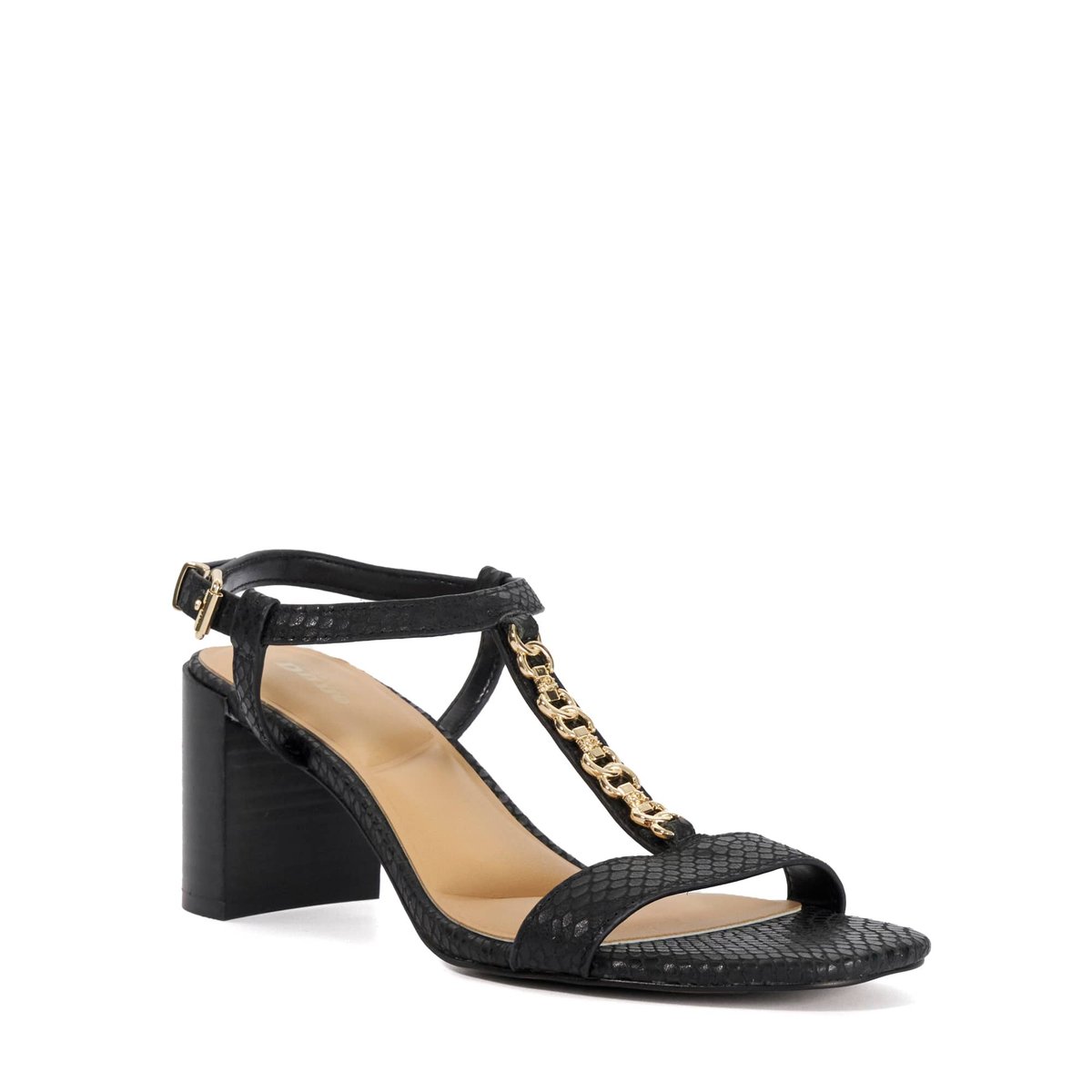 Sandales style Salomé à détails chaînes - JOSINA black-black leather, DUNE LONDON