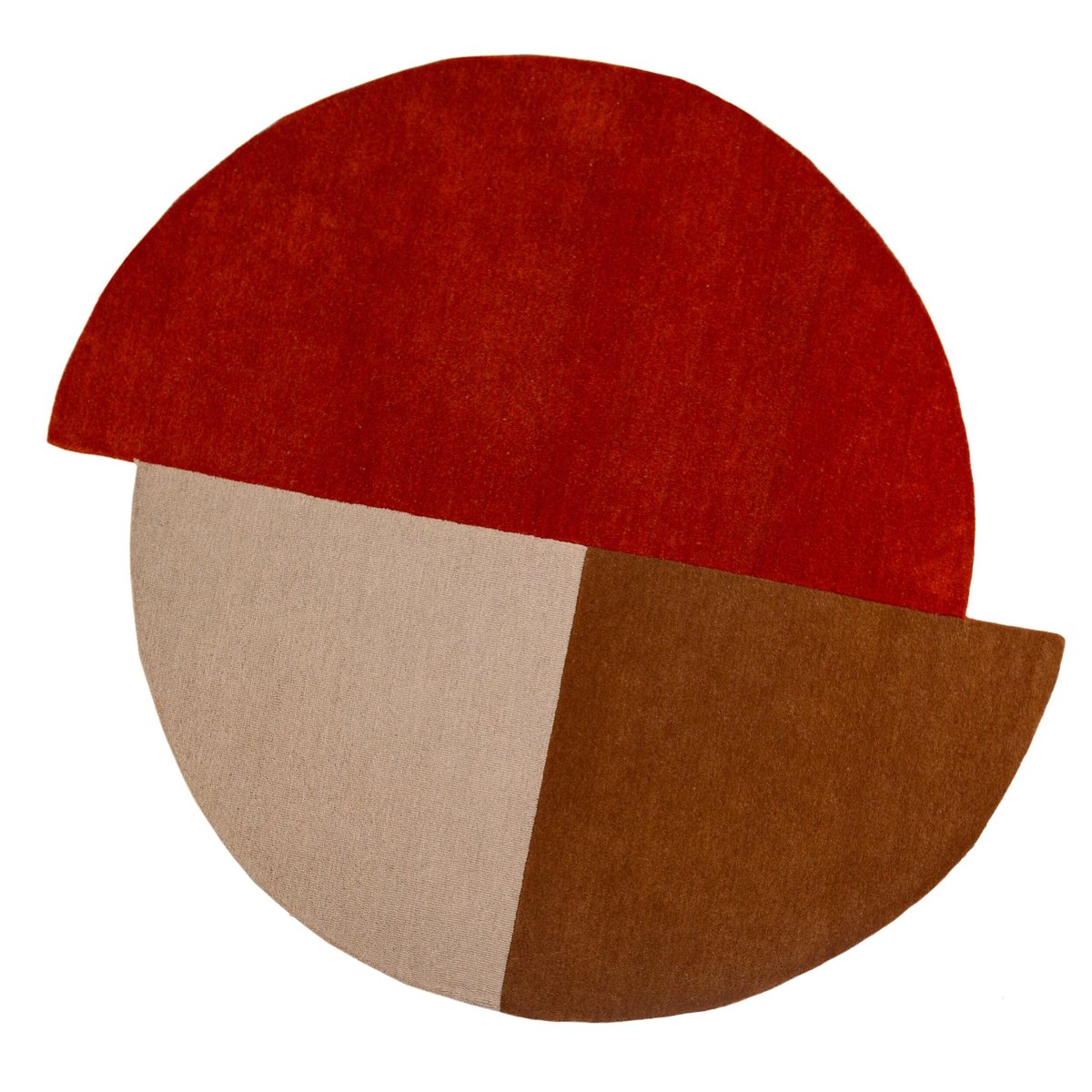 Tapis en laine MIA SEGMENT rouge, FLAIR RUGS