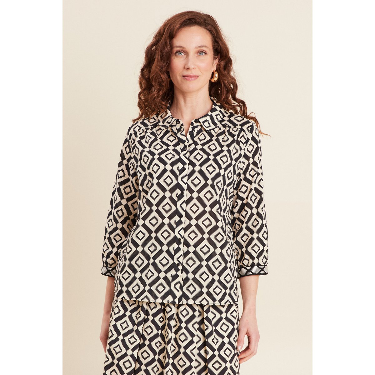 Chemise manches 3/4 noir, BREAL