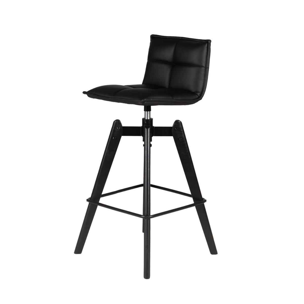 Chaise snack pieds chêne noir, ZAGO