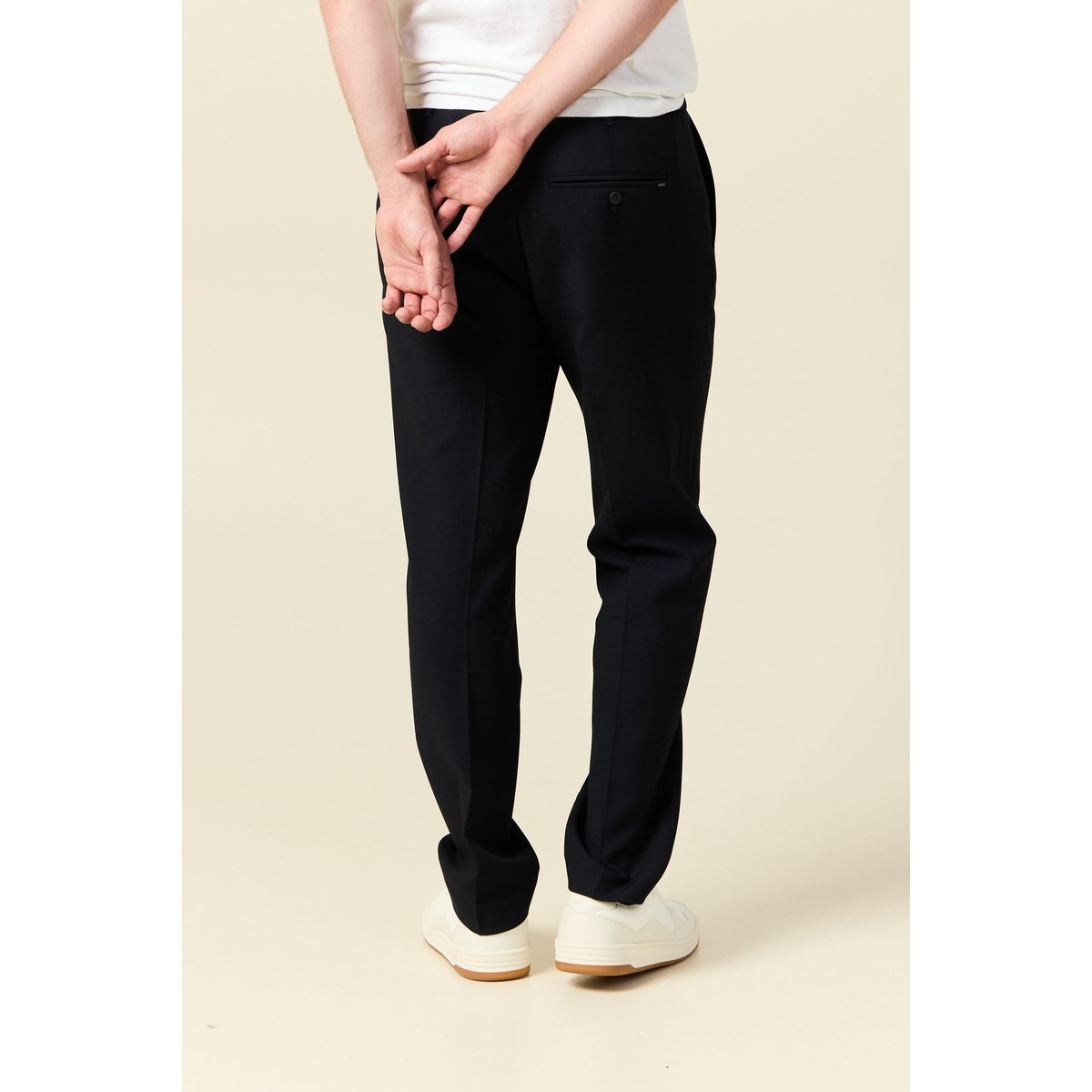 Pantalon droit longueur 32 bleu marine, BONOBO