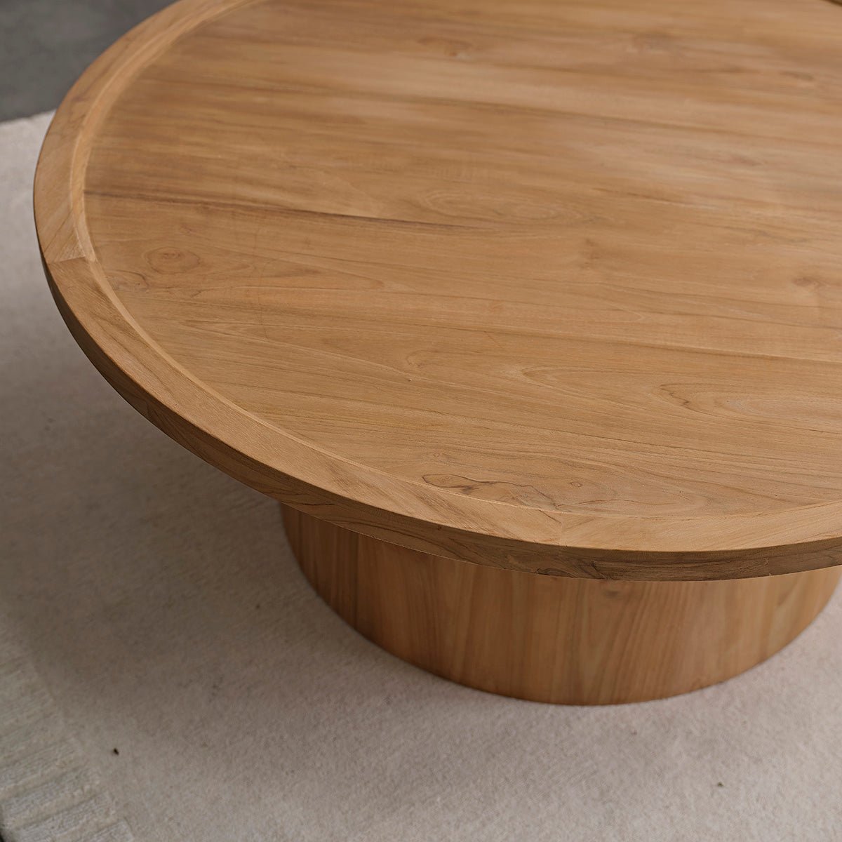 Table basse en teck massif 100 cm  ALDO naturel, BERAH GETAH