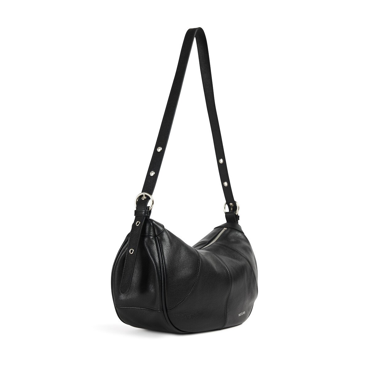 Taris Leather Shoulder Bag black, NAT & NIN