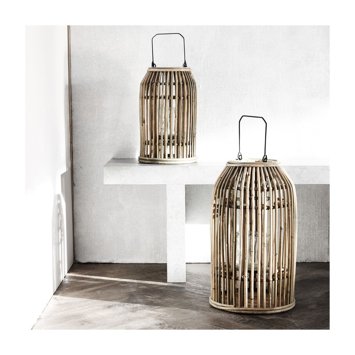 Lanterne Ova h 32 cm naturel, HOUSE DOCTOR