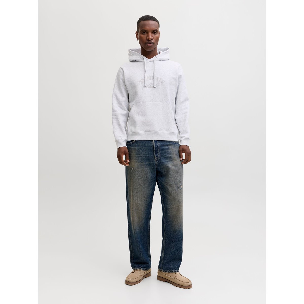 Sweat À Capuche bright white, JACK & JONES