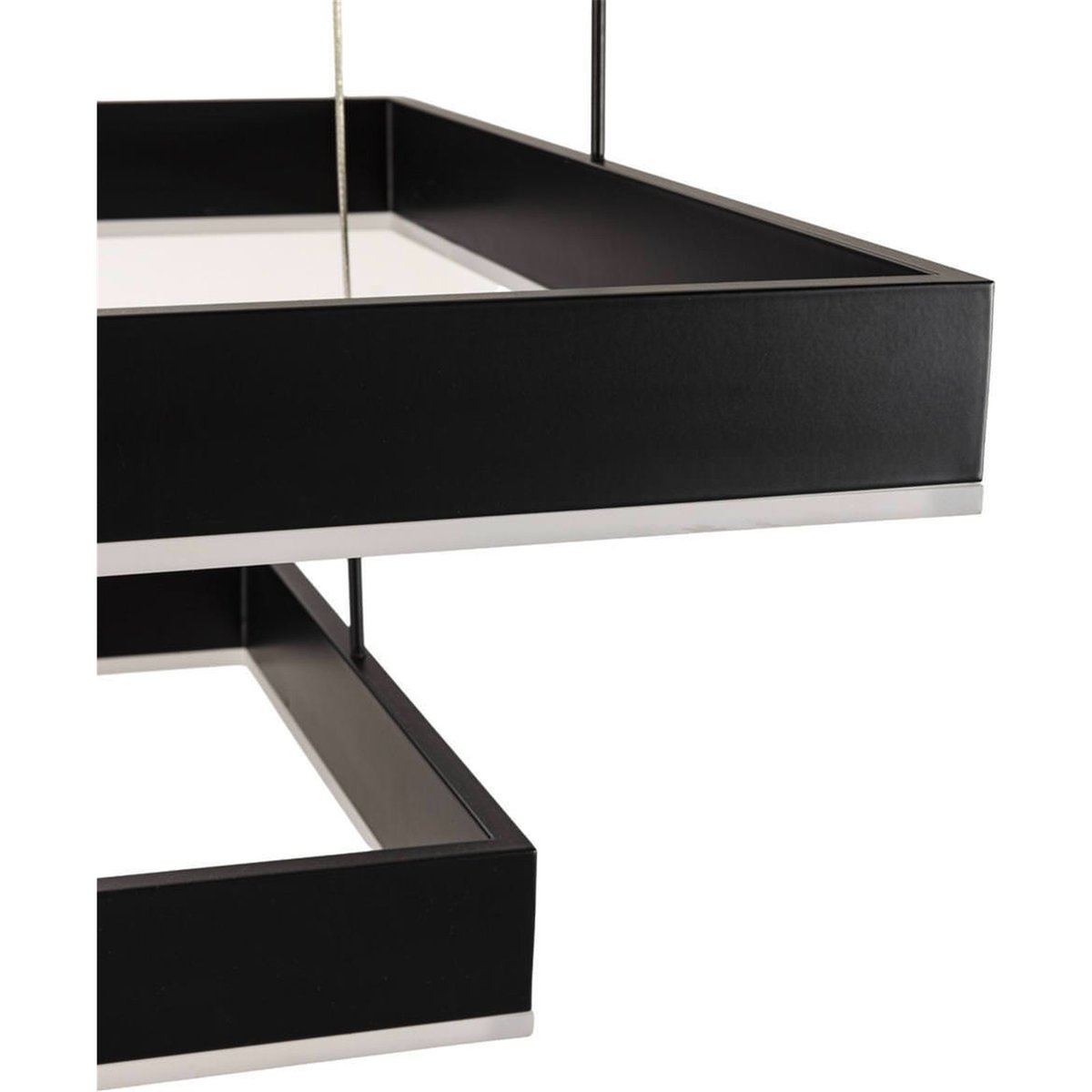 Meuble tv effet miroir, 6 Tiroirs noir et doré, RECOLLECTION